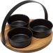 SECRET&GOURMET Secret de Gourmet Zwart Keramiek Voorgerecht Set - 4 Delig (Ø 21 cm)