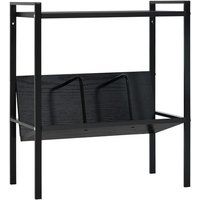 vidaXL Boekenkast met 2 schappen 52x28x59 cm bewerkt hout zwart