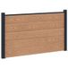 Vidaxl – Ensemble de clôture 180 x 105 cm – Panneaux WPC et aluminium marron – Résistant aux intempéries – Assemblage modulaire facile