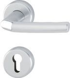 Hoppe 3067315 Birmingham Deurklink Set met Rozetten PZ (Profielcilinder), Zilver Geanodiseerd