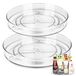 Merkloos Draaitafel - Lazy Susan - Antislip - 27 cm en 23,5 cm - Transparant
