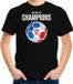 Bellatio Decorations Shoppartners Bv Kroatie EK/ WK supporter t-shirt - we are the champions met Kroatische voetbal - zwart - kinderen - kleding / shirt 134/140
