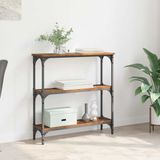 vidaXL Table murale bois de grange 75 x 22,5 x 75 cm Bois traité