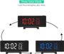 Réveil numérique sans marque avec projection, radio FM et écran LED