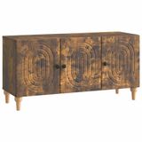 vidaXL TV-kast 99 x 34,5 x 50 cm Gerookt eiken Bewerkt hout
