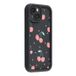 Apple Coque TPU antichoc élégante iPhone 14 Plus avec bords relevés - Noire / Cerises