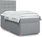 Maison Exclusive - Lit boxspring avec matelas, gris clair, 100 x 200 cm, textile
