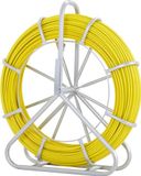 VEVOR Visdraad Glasvezel 600 voet 5/16 inch Leidingdraadtrekker Kabelgeleider met Stalen Spoelstandaard 3 Trekhuizen Gereedschap voor het Leggen van Kabels in Muren en Elektrische Leidingen Niet-geleidend