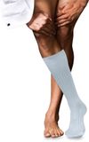 FALKE No. 13 Finest Piuma Cotton kniekousen heren blauw - maat 41-42
