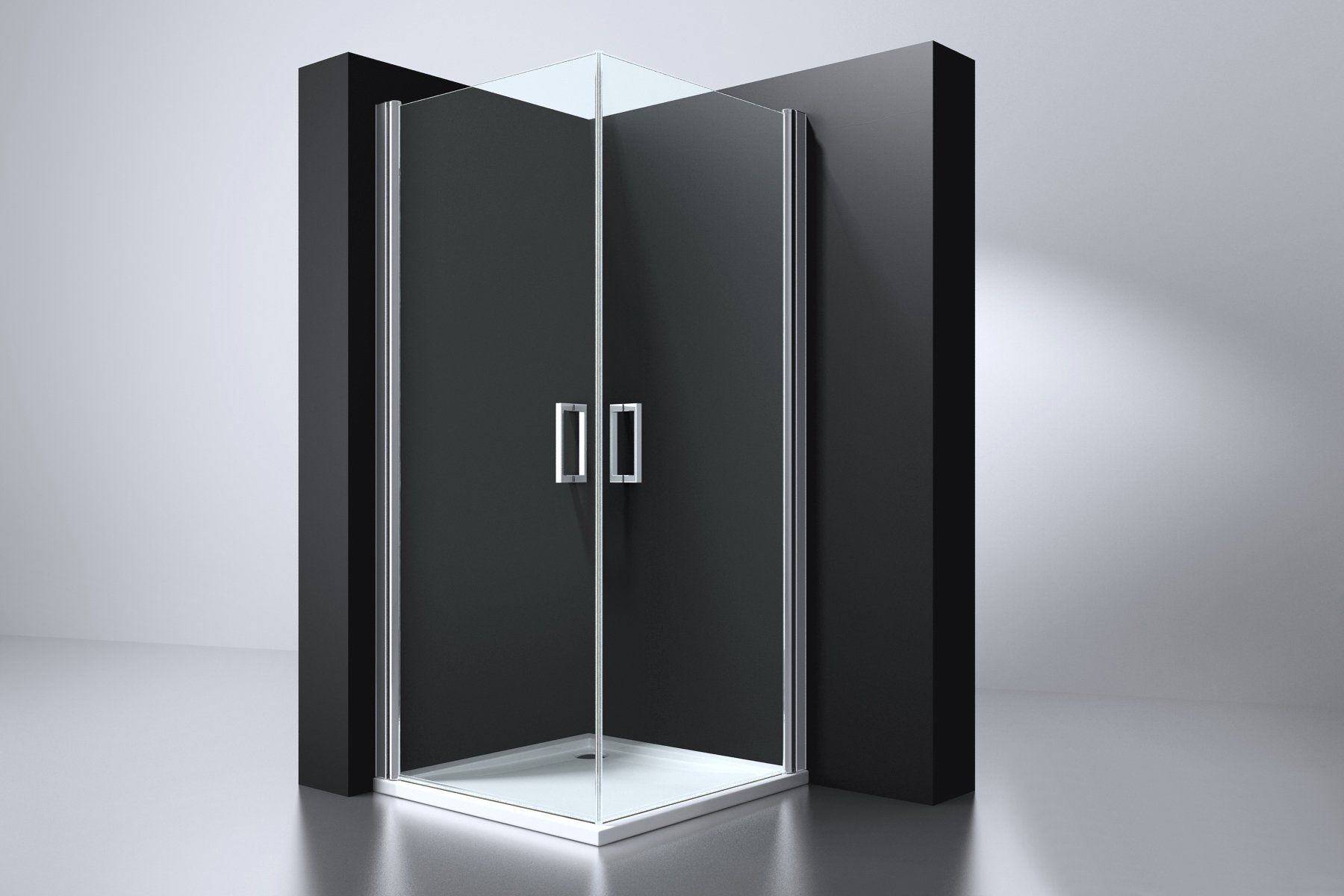 Best Design Arek Douchecabine Vierkant 90x90cm - Chroom - 192cm hoog