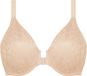Chantelle Norah Soutien-gorge à armatures couvrant Fermeture avant Dos nageur Toucher doux GOLDEN BEIGE