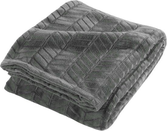 douceur d'intérieur Arya Plaid 180x220 cm Grijs