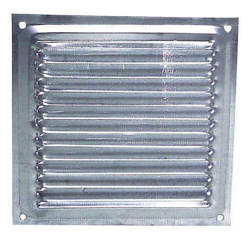 Wolfpack 2530004 - ventilatierooster om vast te schroeven, aluminium, 20x20 cm