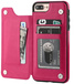 Stuff Certified Retro iPhone 6 Leren Flip Case Portefeuille - Roze