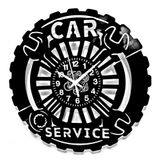 Instant Karma Clocks Wandklok Car Service Workshop Mechanische carrosserie-reparaties (zwart 02)