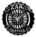 Instant Karma Clocks Wandklok Car Service Workshop Mechanische carrosserie-reparaties (zwart 02)