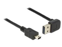 DeLOCK USB 2.0-A - USB 2.0 mini kabel 1m zwart