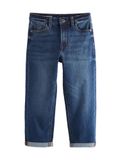Next Jongens Stretchjeans met ruimvallende pasvorm Blauw Indigo