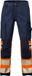 Fristads Hi Vis Broek Stretch Klasse 1 2705 Plu - Hi-Vis oranje/marineblauw - C48