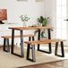 Maison Exclusive - Ensemble de salle à manger 3 pièces en bois massif d'acacia avec bords naturels