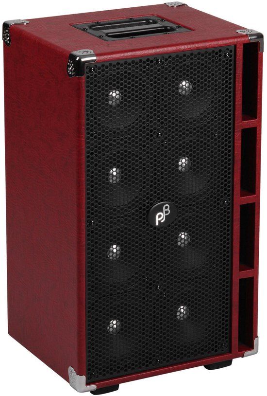 Phil Jones Bass C8 bascabinet 8x5 inch 800 Watt - rood