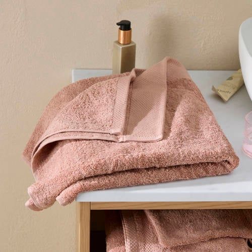 NOUS Living handdoek oudroze (100x50 cm)
