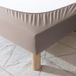 Cache-sommier Coton Jersey Taupe 100x200 - Taupe