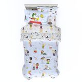 Franco Collectibles Peanuts 5-delige superzachte beddengoedset met kussensloop, eenpersoonsbed, (officieel gelicentieerd product)