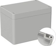 TRU COMPONENTS Outdoorbehuizing 120 x 80 x 85 Polycarbonaat Grijs-wit (RAL 7035) 1 stuk(s)