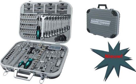 Brüder Mannesmann Mannesmann Dopsleutelset - 232-delig in koffer - 1/4" en 1/2" - Premium - 98450