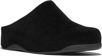 FitFlop FitFlop Shuv Tumbled-Leather Clogs ZWART - Maat 40