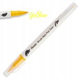 Pentel Brush Sign Pen Twin Marker - Ochre Yellow