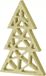 Holzdeko GLITZER Arbre de Noël doré, 30 cm