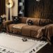 Plaid Chenille Jacquard 180 x 480 cm Curry