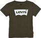 Levi's Jongens t-shirt met logo olijfgroen Katoen Korte mouw Maat 140