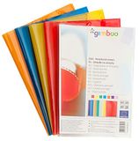 gimboo Hefthoezen, 25 stuks, DIN A5, extra sterk, 150 my van polypropyleen, rood, transparant