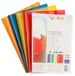 gimboo Hefthoezen, 25 stuks, DIN A5, extra sterk, 150 my van polypropyleen, rood, transparant