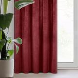 Eurofirany 315119 Sheer Curtain Burgundy Polyester 1400 x 2700 mm