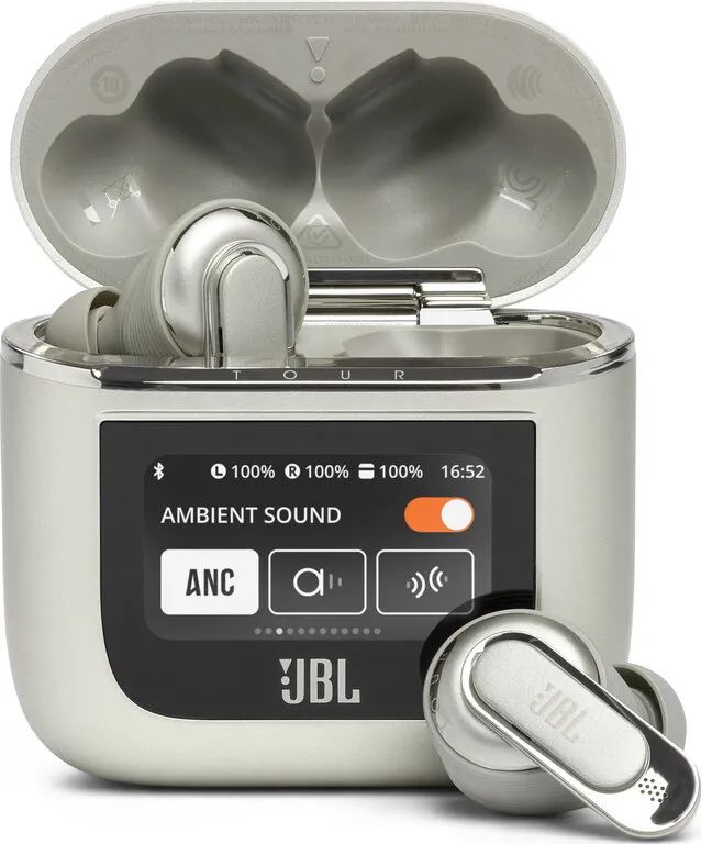 JBL Tour Pro 2 - Draadloze In-ear Oordopjes - Grijs