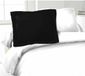 Lovely Home Housse de coussin 100% Coton Noir 50 x 70 cm (2 Pièces)