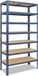 Shelfplaza HOME metalen stellingkast - 180x80x60 cm - blauw - 7 planken