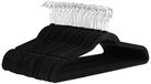 Amazon Basics Smalle en antislip kleerhangers voor overhemden/kostuum/kostuum, pak van 50, zwart