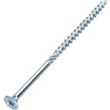 Vis de charpente Tekor Tête fraisée crantée Torx T30 6x120 Filetée sur 80 Pointe antifendage Type 17 Acier zingué - 10 pièces