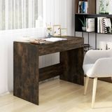 Maison Exclusive - Bureau, chêne fumé, 101x50x76,5 cm, panneau de particules