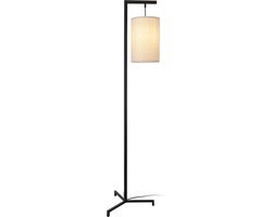 Staande lamp Skaun 161x42x42 cm zwart en beige