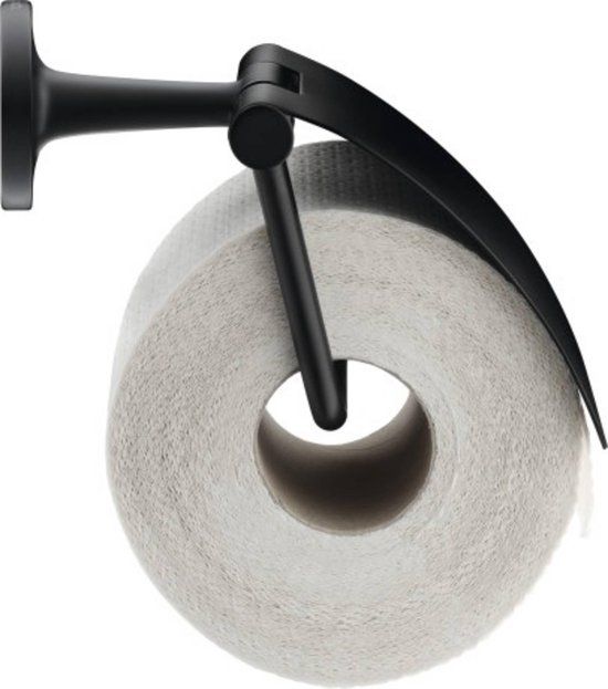Duravit Starck T Toiletrolhouder - Zwart Mat - Met Klep