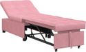 vidaXL Slaapbank Roze Fluweel 194 x 67 x 82 cm