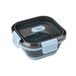 Lurch Vershouddoos, siliconen, 500 ml, blauw (frozen blue), opvouwbaar en lekvrij, lunchbox voor onderweg