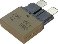 Hansor CBE1-0714 Zekeringautomaat standaard vlakzekering 7.5 A Bruin 1 stuk(s)