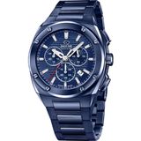 Jaguar J991/1 Heren Polshorloge Chronograaf Blauw Staal Saffierglas 5 ATM